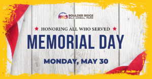 Memorial Day At Boulder Ridge